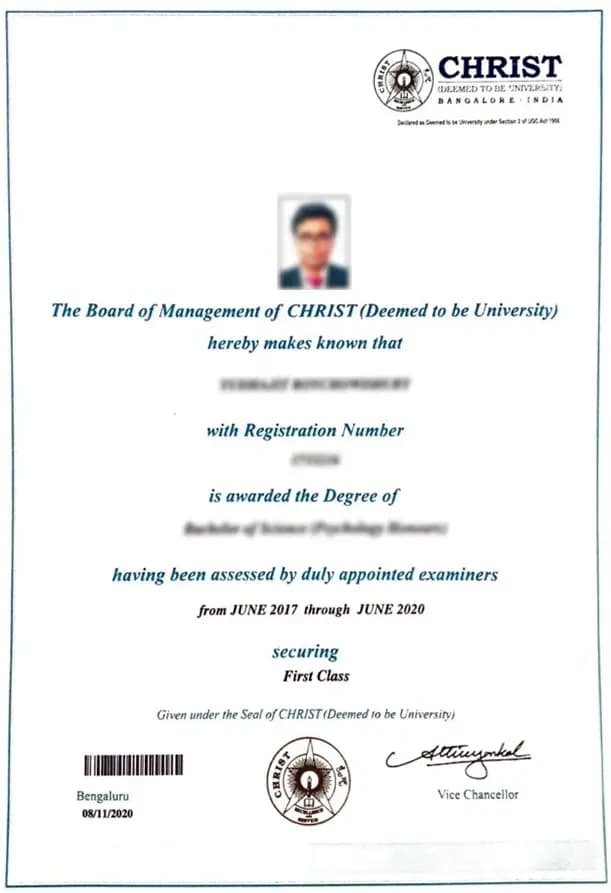 Christ University Online Certificate