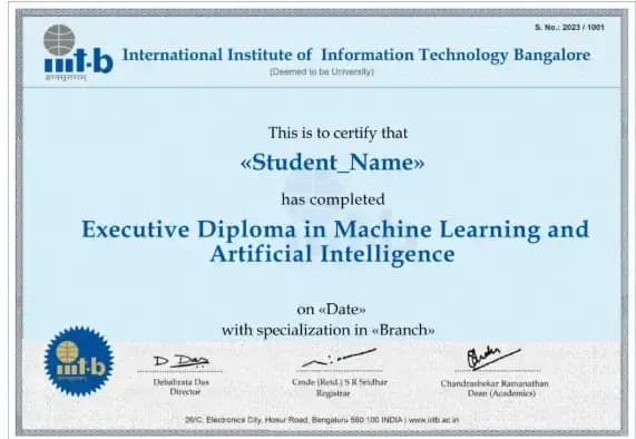 IIIT Bangalore Online Certificate